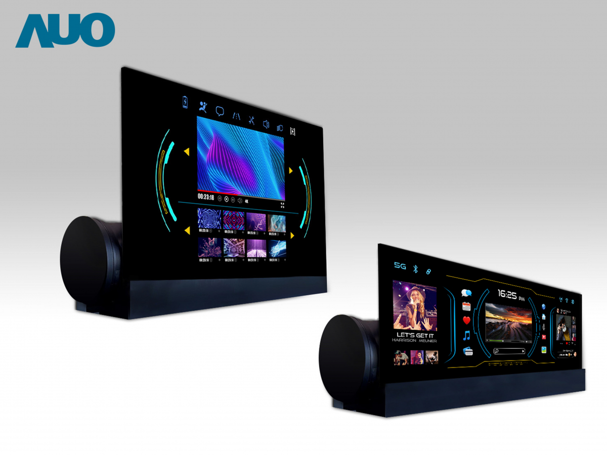 友達14.6吋可捲式Micro LED面板，導入車內資訊、影音娛樂及駕駛安全系統，翻轉智慧移動場域