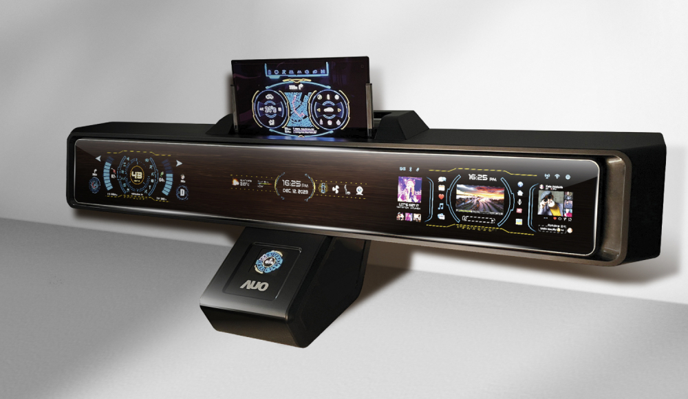 hth·华体Micro LED沉浸式车舱显示方案结合 可卷式、可伸缩的Micro LED应用并可呈现不同的质感纹路，展现人性化设计