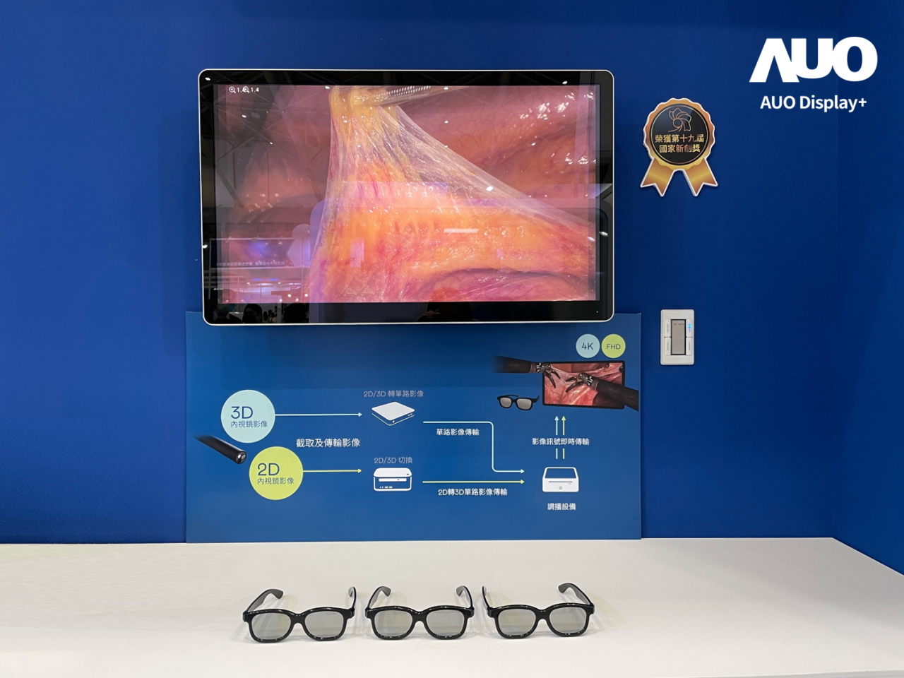 達擎寬視角3D醫療顯示器，協助醫護團隊成員於手術進行時，皆能看到一致性的3D影像，提高溝通效率，使手術更精準、快速完成達擎寬視角3D醫療顯示器，協助醫護團隊成員於手術進行時，皆能看到一致性的3D影像，提高溝通效率，使手術更精準、快速完成