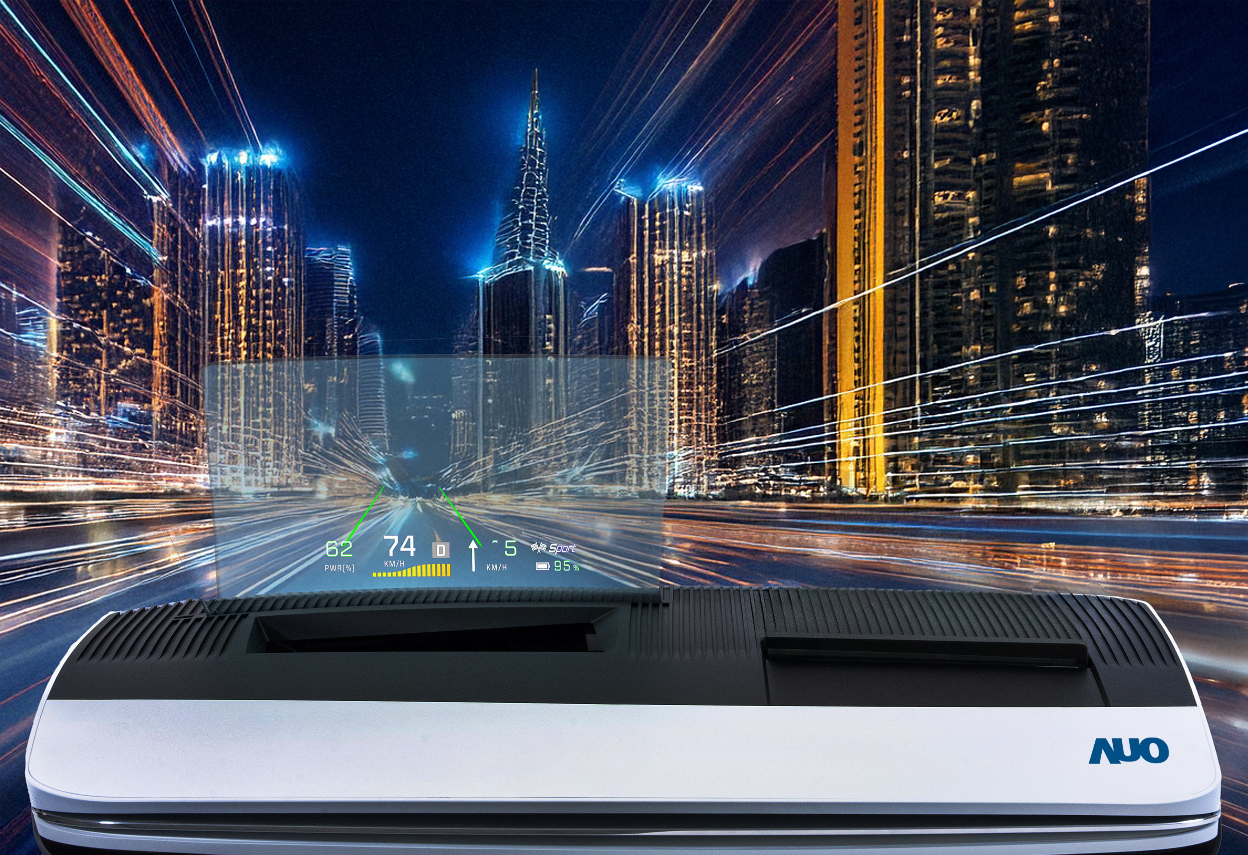 hth·华体推出13吋Micro LED抬头显示器，提供高入眼亮度、高色彩饱和度的显示质量，在阳光下或黑暗中都清晰可见，并利用Micro LED模块体积小的优势，解决车用空间有限的痛点